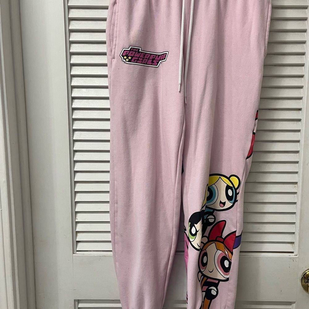 Pink Kids Joggers✨power puff✨xs